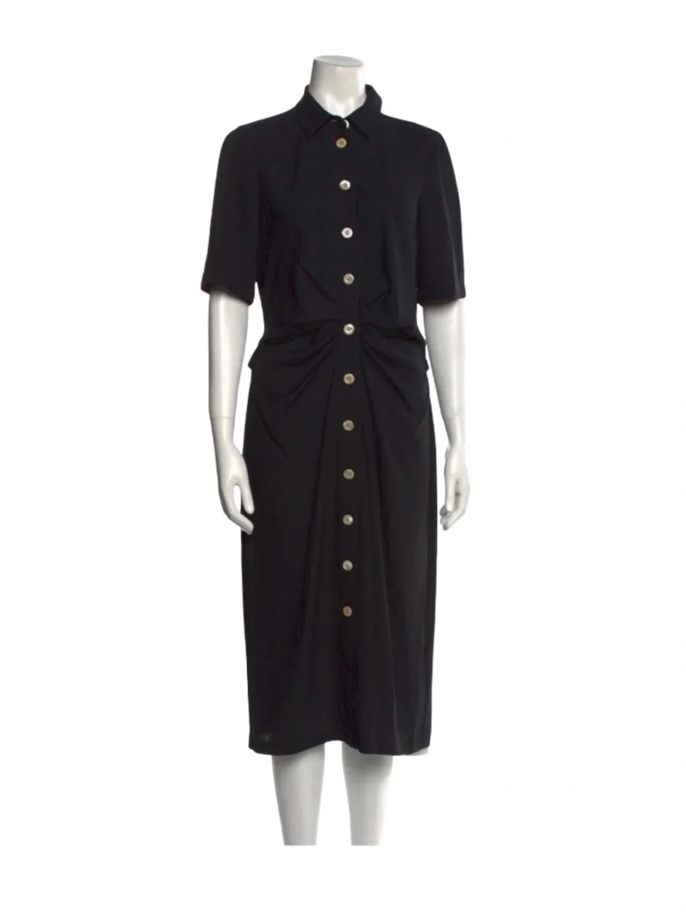 Kate Spade New York Black Midi Shirt Dress – Size M / US 8